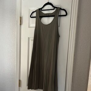 Olive Green Sleeveless Dress